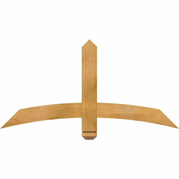 Ekena Millwork Bellingham Rough Sawn Timber Gable Bracket, Western Red Cedar, 48"W x 24"H x 2"D x 4"F, 12/12 Pitch GBW048X24X0204BEL00RWR - main